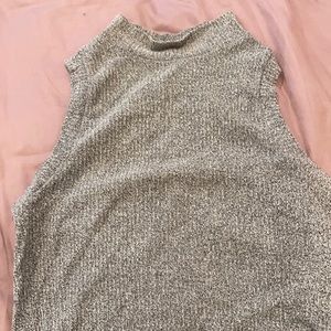 Open back knit sleeveless top